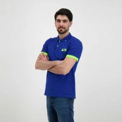 Il più economico 😍 SUN 68 POLO MACRO LOGO FLUO Royal 🌟 -Offerte Novità Negozio sun 68 a32120 polo macro logo fluo casual uomo 044817401 58 5