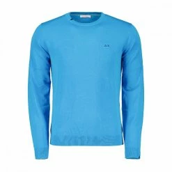 Vendita lampo ✨ SUN 68 MAGLIONE GIROCOLLO IN COTONE Azzurro 🥰