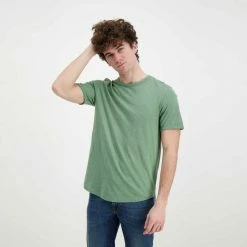 Bilancio 👏 SUN 68 T-SHIRT COTONE FIAMMATO LOGO Verde ✔️ -Offerte Novità Negozio sun 68 t32112 t shirt cotone fiammato logo casual uomo 044819101 19 4