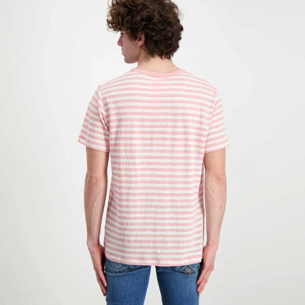 Miglior offerta 🛒 SUN 68 T-SHIRT IN LINO A RIGHE Bianco, Rosa 🔥 5 Miglior offerta 🛒 SUN 68 T-SHIRT IN LINO A RIGHE Bianco, Rosa 🔥 - immagine 3