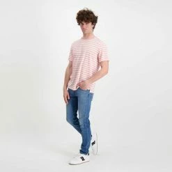 Miglior offerta 🛒 SUN 68 T-SHIRT IN LINO A RIGHE Bianco, Rosa 🔥 11 Miglior offerta 🛒 SUN 68 T-SHIRT IN LINO A RIGHE Bianco, Rosa 🔥 -Offerte Novità Negozio sun 68 t32137 t shirt in lino a righe casual uomo 044820901 0418 5