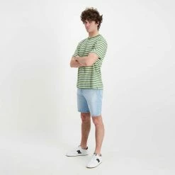 Sconto 💯 SUN 68 T-SHIRT IN LINO A RIGHE Bianco, Verde ❤️ 11 Sconto 💯 SUN 68 T-SHIRT IN LINO A RIGHE Bianco, Verde ❤️ -Offerte Novità Negozio sun 68 t32137 t shirt in lino a righe casual uomo 044821101 1907 5