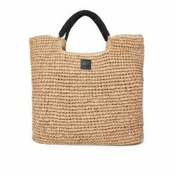 Vendita lampo 💯 SUNDEK BORSA IN PAGLIA INTRECCIATA DONNA Beige 🤩