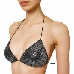 Vendita all'ingrosso 😍 SUNDEK TRIANGOLO PAILETTES JENNIFER DONNA Nero 😉 -Offerte Novità Negozio sundek w101ktl6700 top triangolo micro pailettes donna mare donna 045083401 00400 3