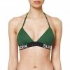 Presa ⭐ SUNDEK TRIANGOLO ELASTICO LOGO AIDA DONNA Verde ⭐ -Offerte Novità Negozio sundek w102ktl3000 top triangolo logo aida donna mare donna 045083801 78400 1