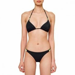 Miglior prezzo ❤️ SUNDEK 👙 BIKINI TRIANGOLO E SLIP BRASILIANO DONNA Nero ⌛