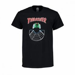 Sconto ⌛ THRASHER T-SHIRT DOUBLES Nero ❤️