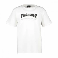 A buon mercato 💯 THRASHER T-SHIRT SKATE MAGAZINE BAMBINO Bianco 🌟