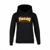 Nuovo 🔔 THRASHER FELPA CON CAPPUCCIO FLAME BAMBINO Nero 🛒 -Offerte Novità Negozio thrasher 311429 felpa c capp flame bambino abbigliamento bambino 042806201 black 1
