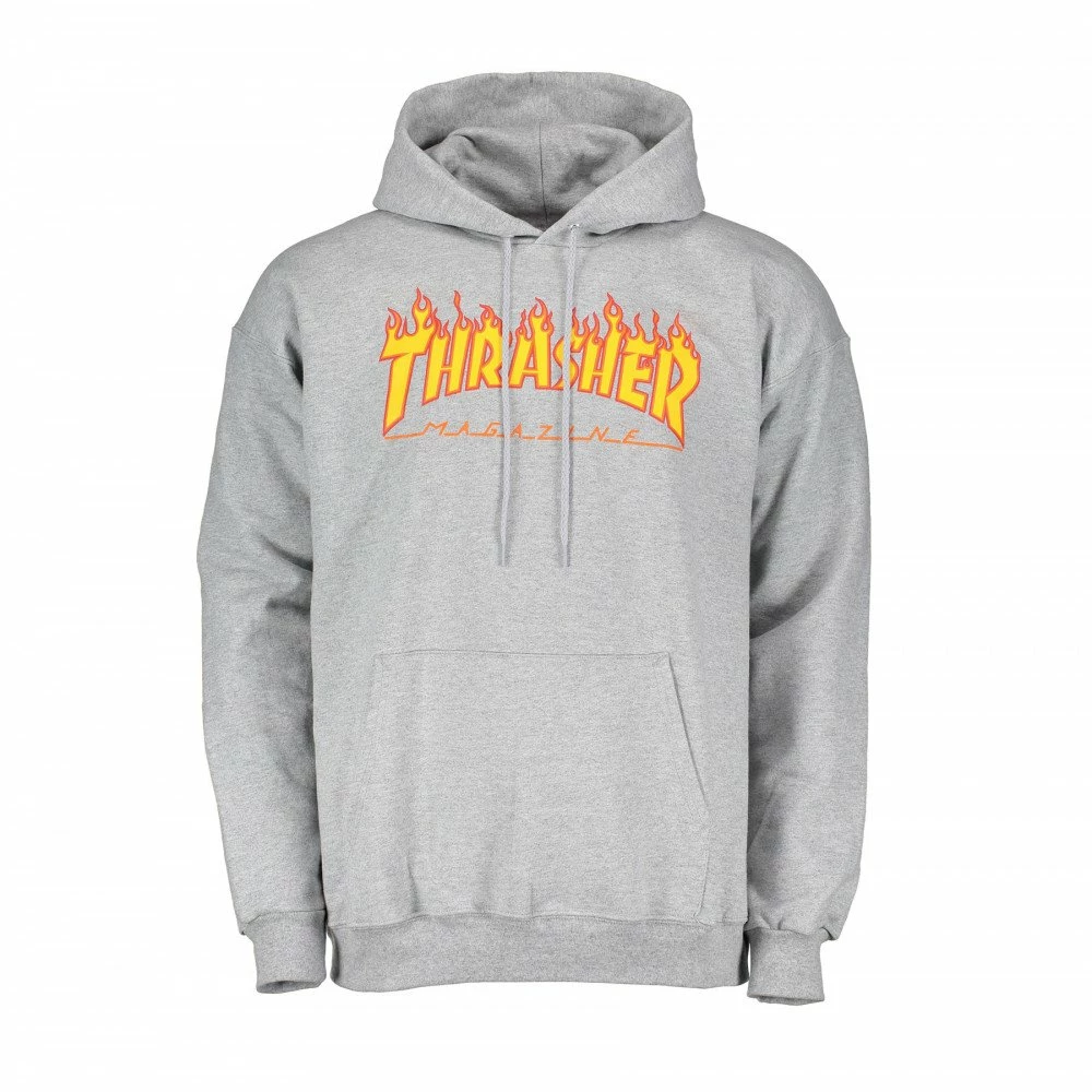Nuovo 🛒 THRASHER FELPA CON CAPPUCCIO FLAME LOGO Grigio 🧨 3 Nuovo 🛒 THRASHER FELPA CON CAPPUCCIO FLAME LOGO Grigio 🧨