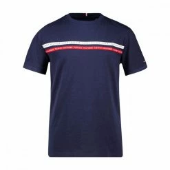 Presa 🌟 TOMMY HILFIGER T-SHIRT TAPE BAMBINO Blu 🛒