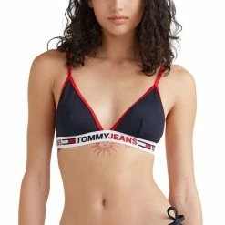 I primi 10 ✨ TOMMY HILFIGER TRIANGOLO ELASTICO LOGO DONNA Blu 🔔