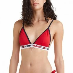 Miglior offerta 😍 TOMMY HILFIGER TRIANGOLO ELASTICO LOGO DONNA Rosso 💯