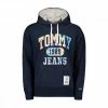 A buon mercato 🎁 TOMMY 👖 JEANS FELPA CON CAPPUCCIO COLLEGIATE TIE DYE Blu 💯 -Offerte Novità Negozio tommy jeans dm0dm12350 felpa cappucccio tie dye college casual uomo 045117001 c87 1