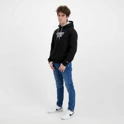 Miglior prezzo 🔔 TOMMY 👖 JEANS FELPA CON CAPPUCCIO ENTRY Nero ⌛ -Offerte Novità Negozio tommy jeans dm0dm12941 felpa con cappuccio entry casual uomo 045823001 bds 6