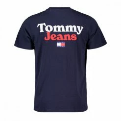 Presa 🎁 TOMMY 👖 JEANS T-SHIRT LOGO RETRO Blu ⭐ -Offerte Novità Negozio tommy jeans dm0dm13293 t shirt back graphic casual uomo 045112101 c87 2