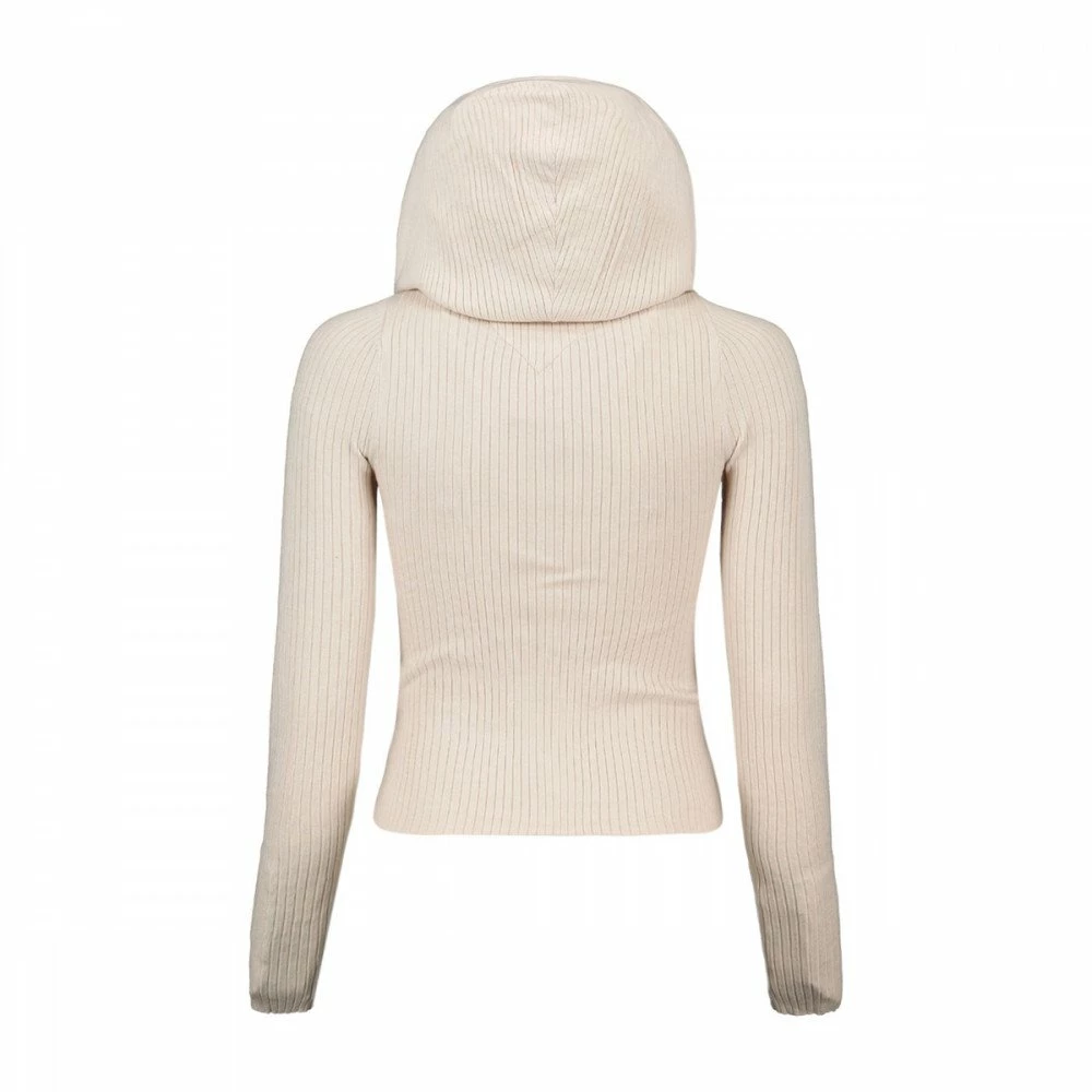 Promo π TOMMY π JEANS CARDIGAN FULL ZIP CON CAPPUCCIO DONNA Beige π 4 Promo π TOMMY π JEANS CARDIGAN FULL ZIP CON CAPPUCCIO DONNA Beige π - immagine 2