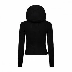 Buono ⌛ TOMMY 👖 JEANS CARDIGAN FULL ZIP CON CAPPUCCIO DONNA Nero 🔥 -Offerte Novità Negozio tommy jeans dw0dw11717 cardigan full zip con cappuccio donna casual donna 045108701 bds 2