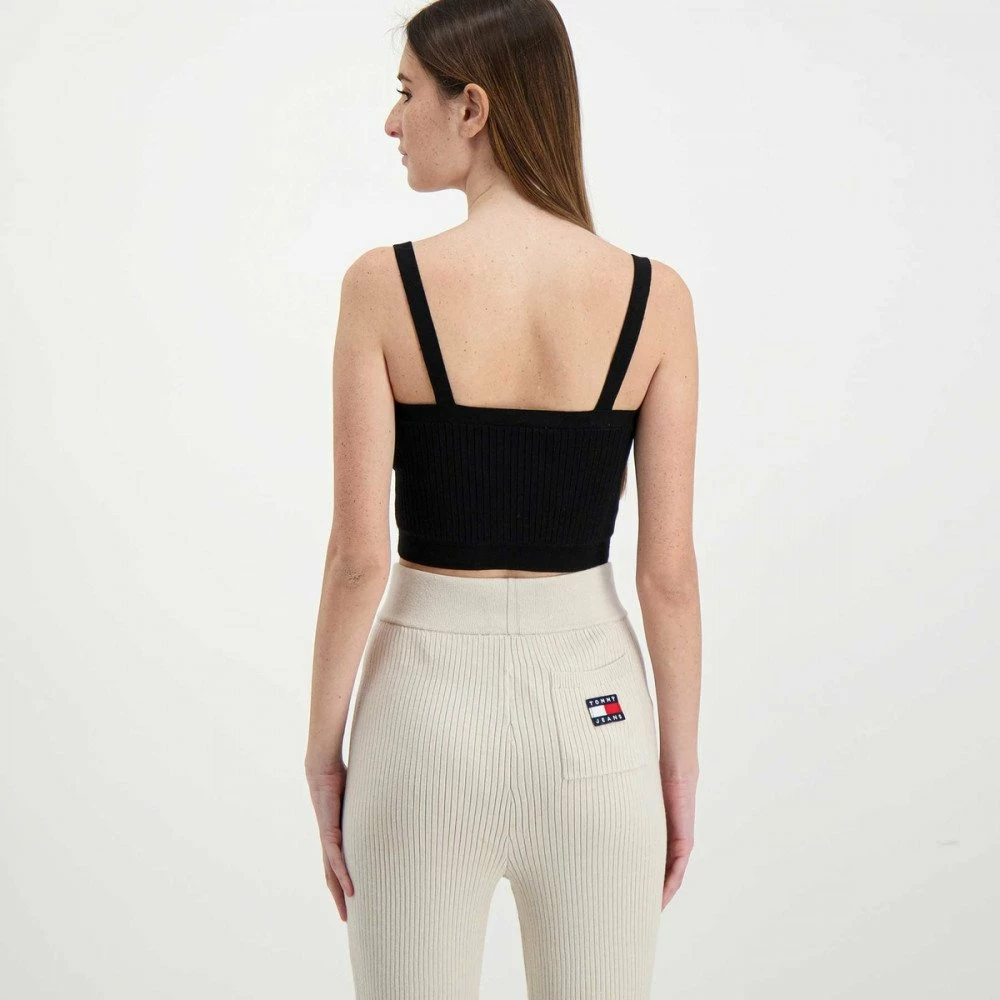 Acquistare π TOMMY π JEANS CANOTTA CROP CON LOGO DONNA Nero π 6 Acquistare π TOMMY π JEANS CANOTTA CROP CON LOGO DONNA Nero π - immagine 4