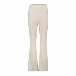 Il più economico 🛒 TOMMY 👖 JEANS PANTALONI A TRAPEZIO CON LOGO DONNA Beige 🔥