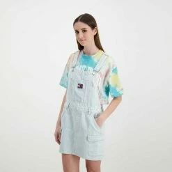 Migliore vendita 👏 TOMMY 👖 JEANS SALOPETTE IN DENIM DONNA Azzurro 🔔 -Offerte Novità Negozio tommy jeans dw0dw12423 salopette in denim donna casual donna 045112901 1ab 5