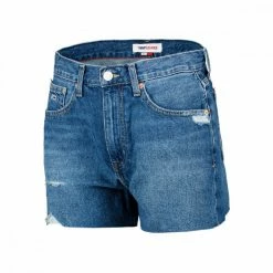 Offerte 😀 TOMMY 👖 JEANS BERMUDA MOM DONNA Blu 🤩 -Offerte Novità Negozio tommy jeans dw0dw12454 bermuda mom donna casual donna 045113101 1a5 2