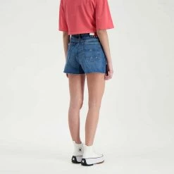 Offerte 😀 TOMMY 👖 JEANS BERMUDA MOM DONNA Blu 🤩 -Offerte Novità Negozio tommy jeans dw0dw12454 bermuda mom donna casual donna 045113101 1a5 5