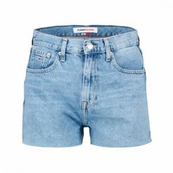 Buono ❤️ TOMMY 👖 JEANS BERMUDA MOM DONNA Azzurro 🎁