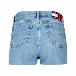 Buono ❤️ TOMMY 👖 JEANS BERMUDA MOM DONNA Azzurro 🎁 -Offerte Novità Negozio tommy jeans dw0dw12458 bermuda mom donna casual donna 045113201 1ab 3