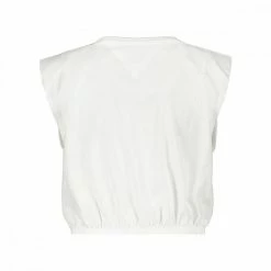 Vendita calda ⌛ TOMMY 👖 JEANS CANOTTA CROP CON ELASTICO DONNA Bianco ❤️ -Offerte Novità Negozio tommy jeans dw0dw12609 canotta crop elasticated donna casual donna 045113901 ybr 2