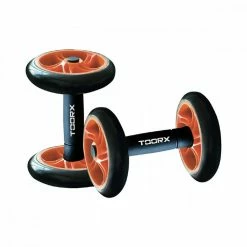 Nuovo ✨ TOORX COPPIA MANUBRI CON RUOTE PER ADDOMINALI 🔥