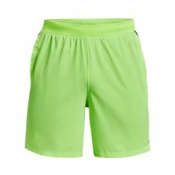 Vendita all'ingrosso 🔥 UNDER ARMOUR SHORT LAUNCH SW 7" Lime 🥰