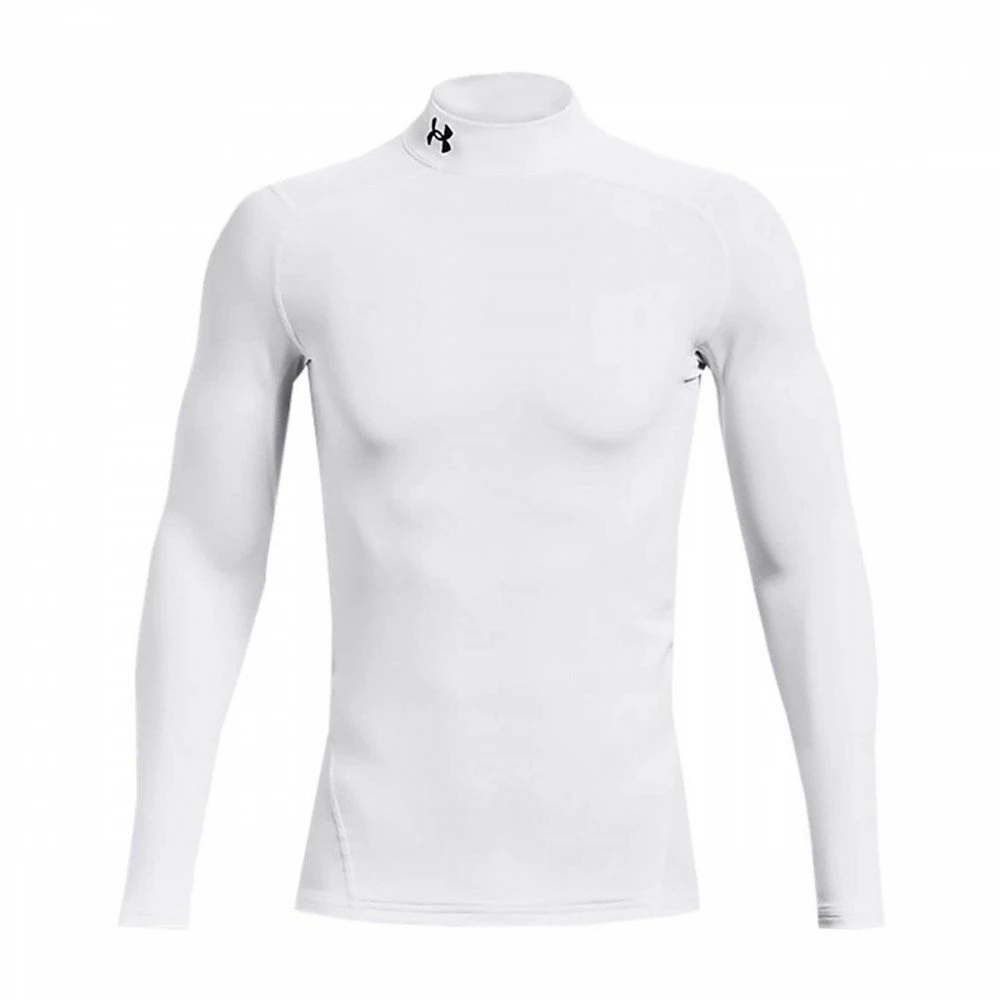 Nuovo 💯 UNDER ARMOUR MAGLIA MANICA LUNGA LUPETTO COLDGEAR® COMPRESSION Bianco 🧨