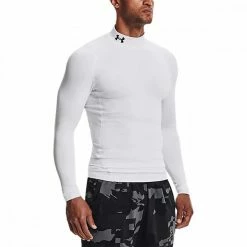 Nuovo 💯 UNDER ARMOUR MAGLIA MANICA LUNGA LUPETTO COLDGEAR® COMPRESSION Bianco 🧨 -Offerte Novità Negozio under armour 1366072 maglia manica lunga lupetto coldgear compression abbigliamento training e palestra uomo 043983101 100 3