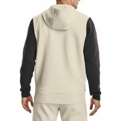 Promo 🎉 UNDER ARMOUR FELPA FULL ZIP CON CAPPUCCIO SUMMIT KNIT Beige 🔔 -Offerte Novità Negozio under armour 1370422 felpa full zip summit knit abbigliamento training e palestra uomo 044904901 279 4
