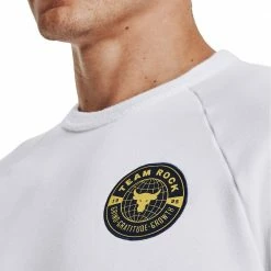 Offerte 💯 UNDER ARMOUR FELPA GIROCOLLO PROJECT ROCK Bianco 🧨 -Offerte Novità Negozio under armour 1370452 felpa girocollo pjt rock abbigliamento training e palestra uomo 044905201 100 5