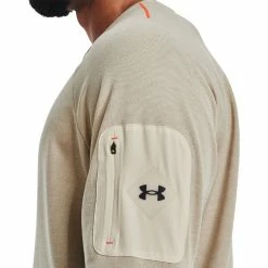 Presa 🥰 UNDER ARMOUR FELPA LEGGERA TERRAIN CREW Beige 😀 -Offerte Novità Negozio under armour 1370509 felpa leggera terrain crew abbigliamento training e palestra uomo 044907201 279 5