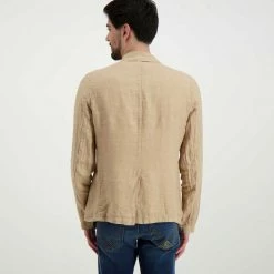 Offerte ✔️ V2 GIACCA IN LINO SARTORIALE Beige ❤️ -Offerte Novità Negozio v2 gusli giacca in lino sartoriale casual uomo 045118901 sab 4