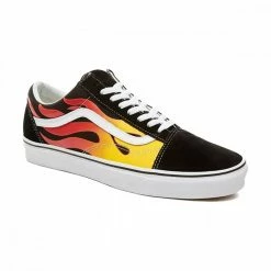 Nuovo 🛒 VANS OLD SKOOL FLAME Nero 🔥 -Offerte Novità Negozio vans vn0a38g1phn old skool flame tutte sneaker uomo 041217201 phn 3