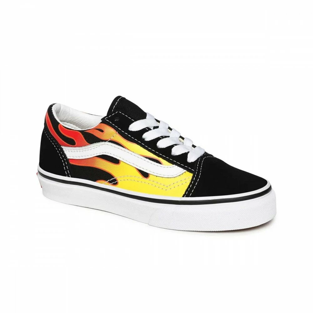 Migliore vendita 🧨 VANS OLD SKOOL FLAME BAMBINO Nero ⭐ 4 Migliore vendita 🧨 VANS OLD SKOOL FLAME BAMBINO Nero ⭐ - immagine 2