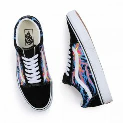 Promo 🌟 VANS OLD SKOOL ELECTRIC FLAME Multicolor 🧨 -Offerte Novità Negozio vans vn0a5krfb03 old skool electric flame tutte sneaker uomo 044512601 b03 4