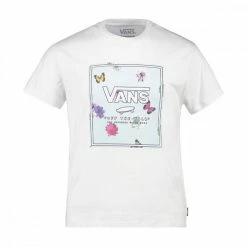 Buono ❤️ VANS T-SHIRT BOX BUTTER FLORAL BAMBINA Bianco 🥰