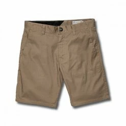 Nuovo 😀 VOLCOM BERMUDA FRICKIN MODERN STRETCH 21 Beige 🧨