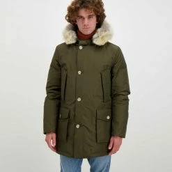 Miglior prezzo 😀 WOOLRICH ARCTIC PARKA DETACHABLE FUR Verde 💯 -Offerte Novità Negozio woolrich cfwoou0482mrut0001 arctic parka detachable fur giacconi uomo 043911901 dag 3