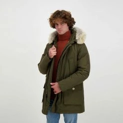 Miglior prezzo 😀 WOOLRICH ARCTIC PARKA DETACHABLE FUR Verde 💯 -Offerte Novità Negozio woolrich cfwoou0482mrut0001 arctic parka detachable fur giacconi uomo 043911901 dag 5