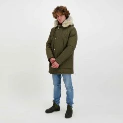 Miglior prezzo 😀 WOOLRICH ARCTIC PARKA DETACHABLE FUR Verde 💯 -Offerte Novità Negozio woolrich cfwoou0482mrut0001 arctic parka detachable fur giacconi uomo 043911901 dag 6