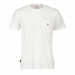 Vendita calda 🥰 WOOLRICH T-SHIRT LOGO POCKET Bianco 🔔