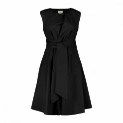 Migliore vendita 👏 WOOLRICH ABITO CORTO POPLINE DONNA Nero 🧨