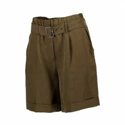 Presa ⭐ WOOLRICH BERMUDA OUTDOOR VISCOSA LINO DONNA Verde 😀 -Offerte Novità Negozio woolrich cfwwsh0020frut3043 short viscosa lino donna casual donna 044675501 6291 2